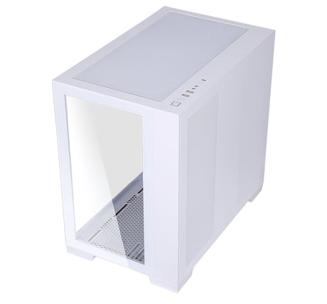 Boitier Moyen Tour ATX iTek Dark Cave RGB avec panneau vitré (Blanc)