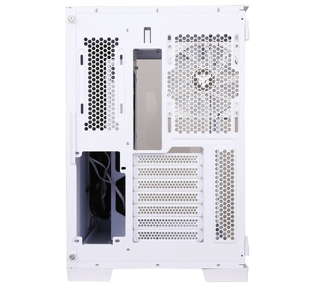 Boitier Moyen Tour ATX iTek Dark Cave RGB avec panneau vitré (Blanc)