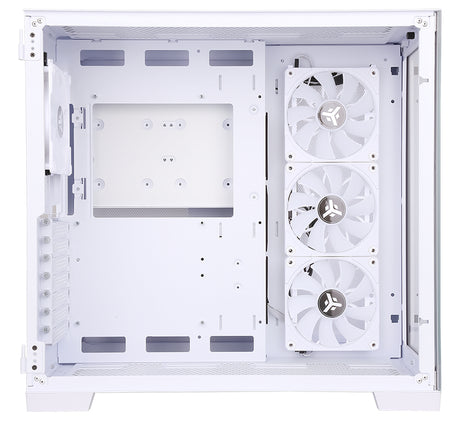 Boitier Moyen Tour ATX iTek Dark Cave RGB avec panneau vitré (Blanc)