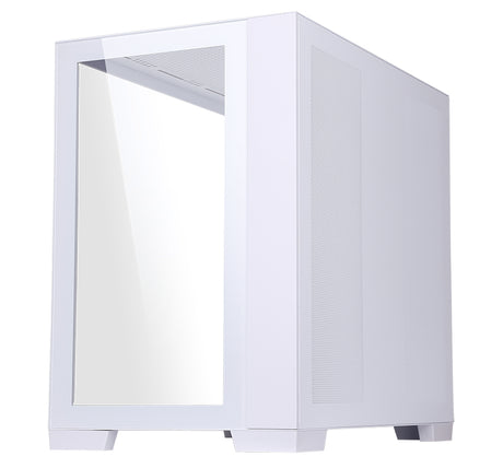 Boitier Moyen Tour ATX iTek Dark Cave RGB avec panneau vitré (Blanc)