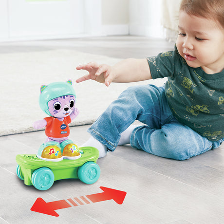 Jouet interactif - VTECH BABY - Mina, mon Chat Rouli'golo - Skateboard - Mixte - 12 mois+