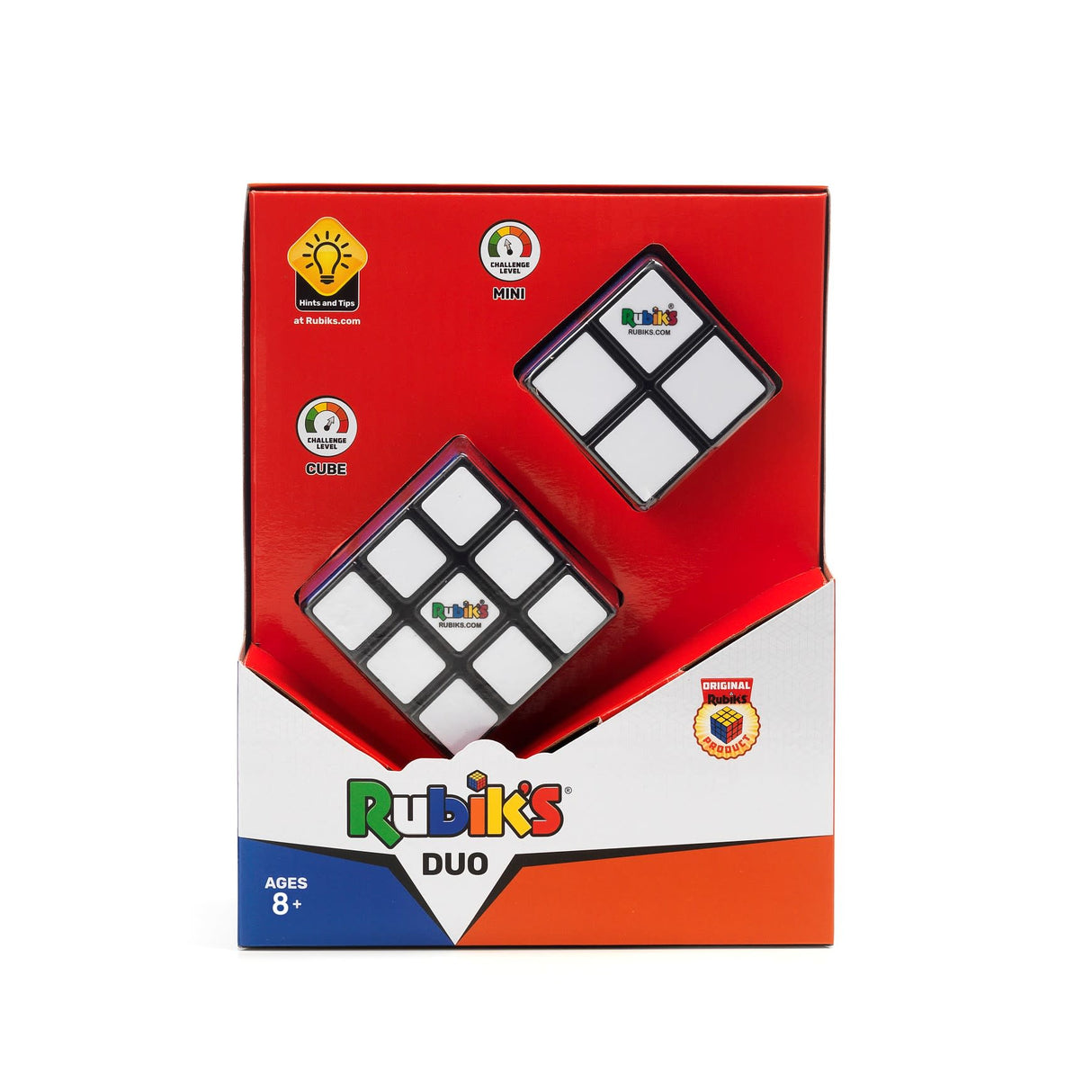 Coffret Rubik's Cube Duo 3x3 + 2x2 - RUBIK'S - Jeu casse-tete pour enfants et adultes