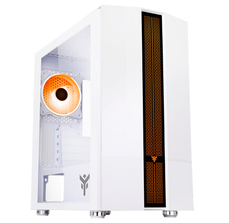 Boitier Mini Tour Micro ATX iTek Liflig 41 RGB avec panneau vitré (Blanc)