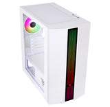 Boitier Mini Tour Micro ATX iTek Liflig 41 RGB avec panneau vitré (Blanc)