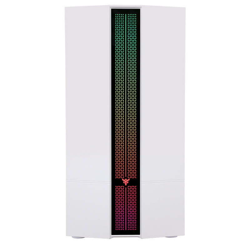Boitier Mini Tour Micro ATX iTek Liflig 41 RGB avec panneau vitré (Blanc)