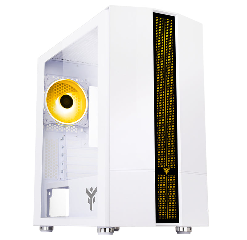 Boitier Mini Tour Micro ATX iTek Liflig 41 RGB avec panneau vitré (Blanc)
