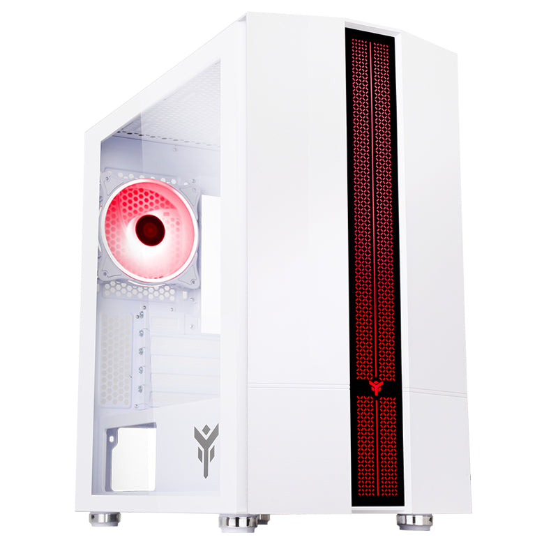 Boitier Mini Tour Micro ATX iTek Liflig 41 RGB avec panneau vitré (Blanc)