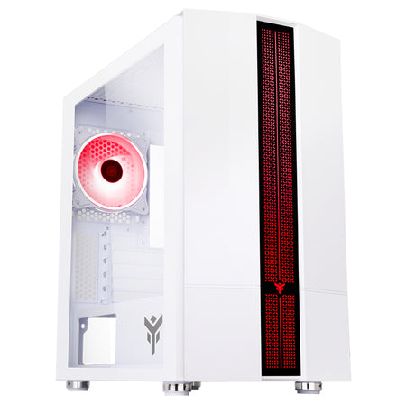 Boitier Mini Tour Micro ATX iTek Liflig 41 RGB avec panneau vitré (Blanc)