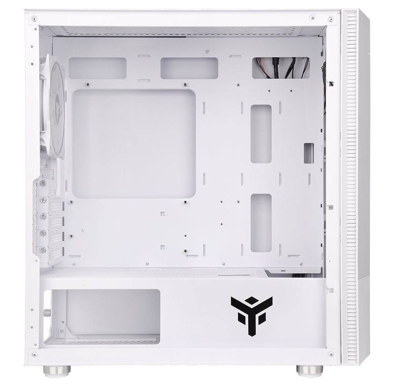 Boitier Mini Tour Micro ATX iTek Liflig 41 RGB avec panneau vitré (Blanc)