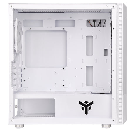 Boitier Mini Tour Micro ATX iTek Liflig 41 RGB avec panneau vitré (Blanc)