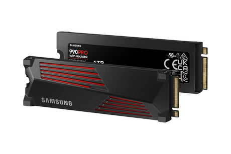 SAMSUNG - 990 PRO avec dissipateur- SSD Interne - 1 To - NVMe M.2 PCIe 4.0x4 - Vitesse lecture jusqu'a 7 450 Mo/s