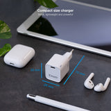 Chargeur secteur TooQ 1 port USB-C 20W (Blanc)
