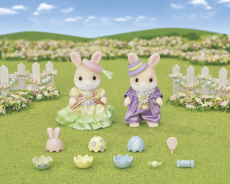 La chasse aux oeufs des freres et soeurs Lapin Marguerite  - Sylvanian Families - 5691