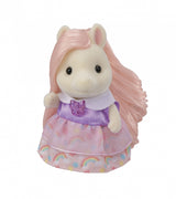 Coiffeuse Fille Poney - SYLVANIAN FAMILIES - Joy aux cheveux roses - Accessoires de coiffure inclus
