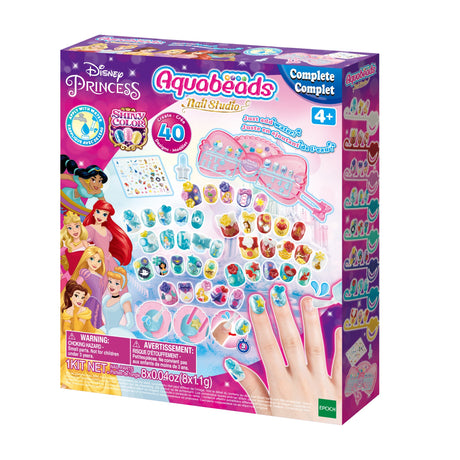 Aquabeads - Nail Studio Princesses Disney - Ongles qui collent avec de l'eau