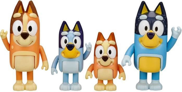 Coffret de 4 figurines de la famille de Bluey - MOOSE TOYS
