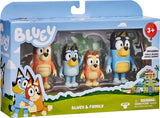 Coffret de 4 figurines de la famille de Bluey - MOOSE TOYS