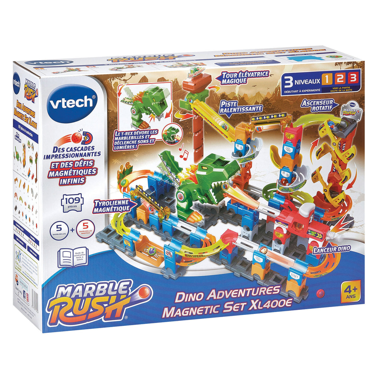 VTECH MARBLE RUSH - DINO ADVENTURES MAGNETIC SET XL400E