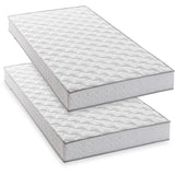 Lot de 2 matelas - 90 x 190 cm - Mousse - 14 cm - 5 zones de confort -  DEKO DREAM - Hahtuva