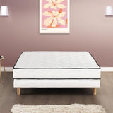 Matelas 90 x 190 cm - Hauteur 24 cm - 380 ressorts ensachés - 7 zones - Equilibré - réversible - fabriqué en Belgique