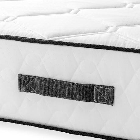 Matelas 90 x 190 cm - Hauteur 24 cm - 380 ressorts ensachés - 7 zones - Equilibré - réversible - fabriqué en Belgique