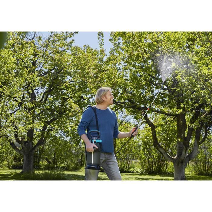 Tube prolongateur télescopique GARDENA pour désherbage - Longueur 40-100cm - Buse orientable