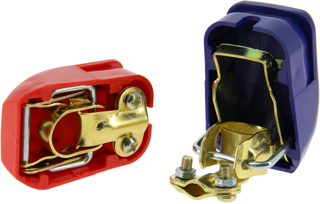 Lot de 2 cosses de batterie - XL TECH - a serrage rapide (+) (-)