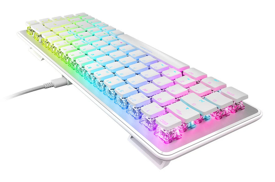 Clavier gaming optique et mécanique filaire Turtle Beach - Vulcan II Mini - Blanc