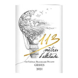 113 metres d'altitude 2021 Graves vendu en Caisse Bois - Vin rouge de Bordeaux