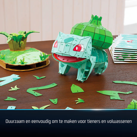4D Build - Puzzle 3D - Bulbizarre Pokémon - 195 pieces - 24cm - des 12 ans