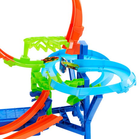 Hot Wheels - Piste Multi Crash - Coffret propulseur motorisé et voiture - Hot Wheels - JFD12