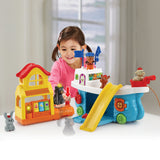 VTECH TUT TUT ANIMO - SUPER BATEAU TOBOGGAN - Jouet pour enfant de 1 a 5 ans avec 5 animaux et un pecheur inclus