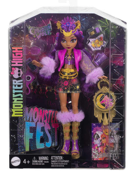 Monster High-Poupée Clawdeen Wolf avec tenue pour le Monster Fest HXH80