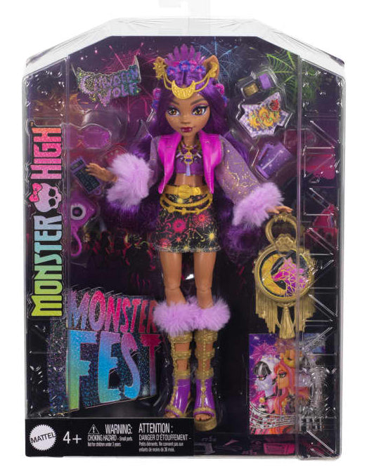 Monster High-Poupée Clawdeen Wolf avec tenue pour le Monster Fest HXH80