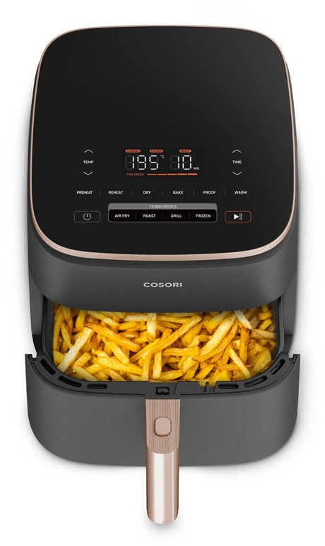Friteuse sans huile COSORI - Turbo Blaze Chef Edition - Capacité 6L - 6 programmes - 1725W - Noir