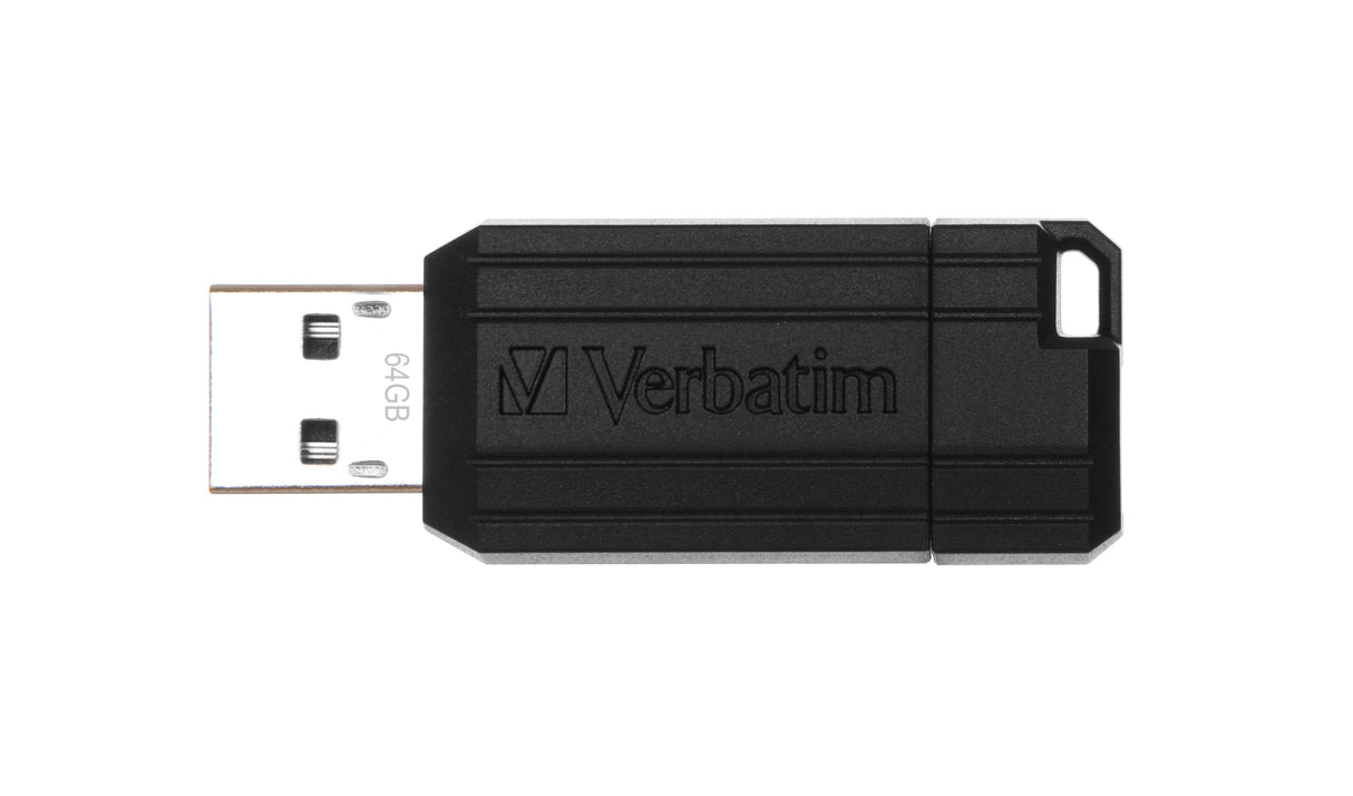 ClïÂ¿Â½ USB 2.0 Verbatim PinStripe - 64Go (Noir)