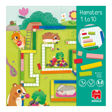 Jeu éducatif - GOULA - 1-10 Maths - Aide les hamsters a constituer leurs provisions pour l'hiver