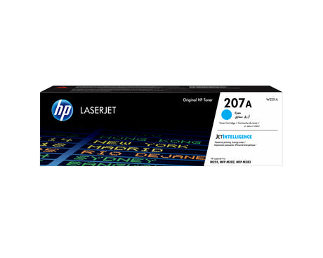 Cartouche de Toner HP 207A cyan authentique pour imprimantes HP Color LaserJet Pro M255/MFP M282/M283