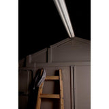 Abri de jardin KETER Factor 4.45, Abri résistant aux intempéries, Marron - 182 x 256.6 x 243 cm