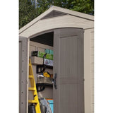 Abri de jardin KETER Factor 4.45, Abri résistant aux intempéries, Marron - 182 x 256.6 x 243 cm