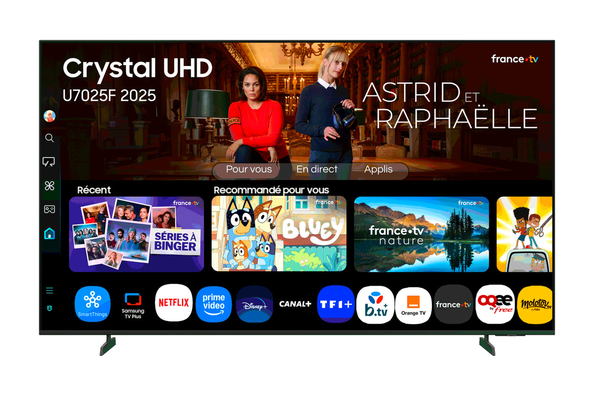Samsung TU65U7025F - TV LED 65 (165 cm) - 4K UHD 3840x2160 - HDR - Smart TV - Gaming Hub - 3xHDMI - WiFi