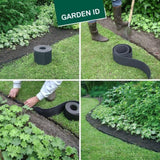 Bordure de jardin en caoutchouc recyclÈ - GARDEN ID Eco Border - 5 m H10 cm - Indestructible - Flexible, pose droite ou courbÈe.