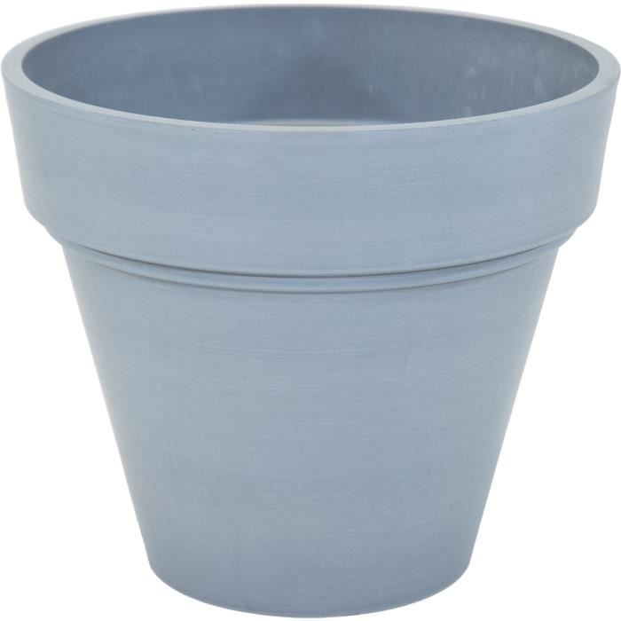 Pot de fleur - MEGA COLLECTIONS - Ecostone Planter - ÿ 41 cm - H 35 cm - Gris