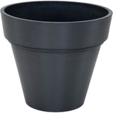 Pot de fleur - MEGA COLLECTIONS - Ecostone Planter - Ø 41 cm - H 35 cm - Noir