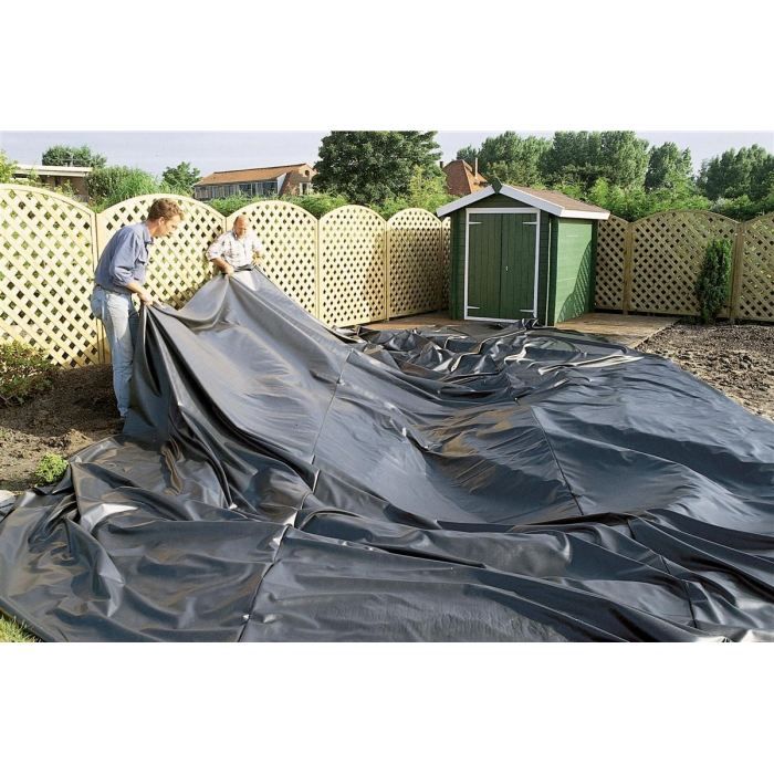 Ubbink B‚che pour bassin de jardin / Ètang en PVC 6 * 7 metres Noir 401398