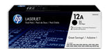 Cartouche de toner HP 12A (Q2612AD) noir pour HP LaserJet - Pack de 2