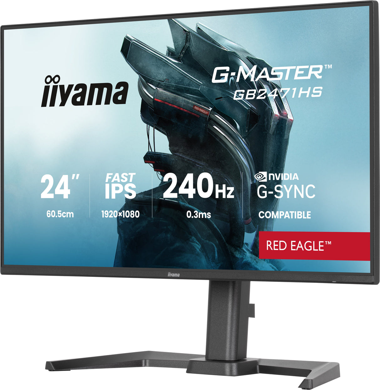 Ecran 24" Iiyama G-Master Red Eagle GB2471HS-B1 Full HD 240Hz (Noir)
