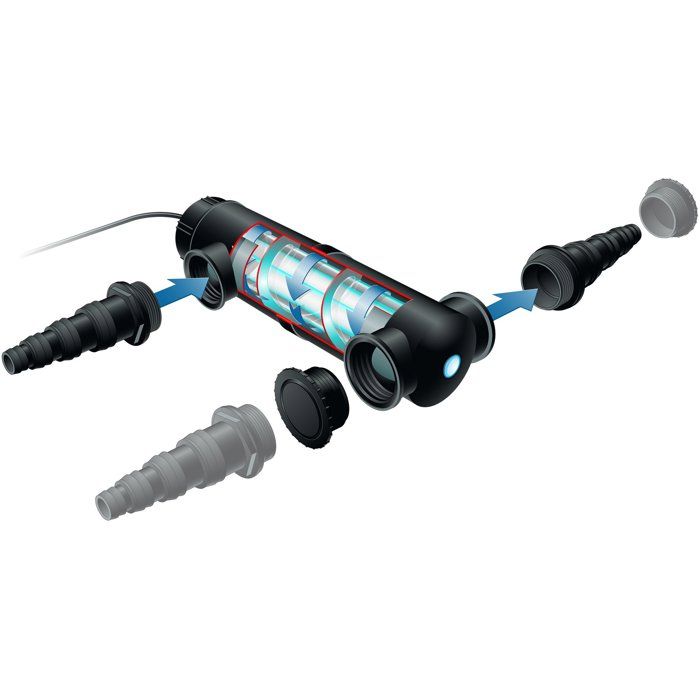 Stérilisateur UVC - UBBINK - AlgClear 20000 - Puissance 18W - Pour bassins jusqu'a 10 m³ - Raccords 1½