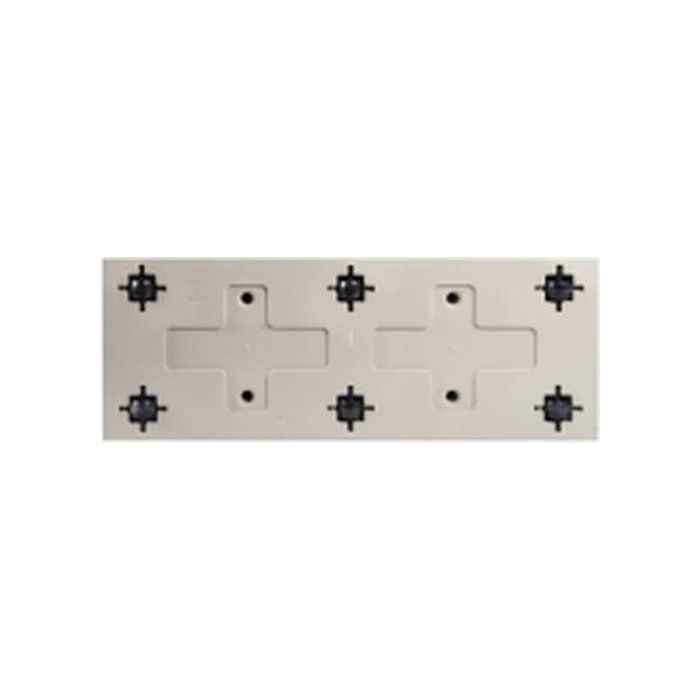 Jardiniere Muret a réserve d'eau avec roulettes - EDA - Toscane - 74 L - 79 x 35 x H.39 cm - Gris Anthracite