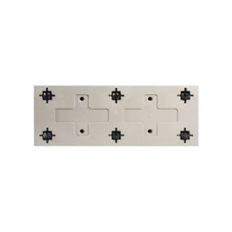 Jardiniere Muret a réserve d'eau avec roulettes - EDA - Toscane - 74 L - 79 x 35 x H.39 cm - Gris Anthracite